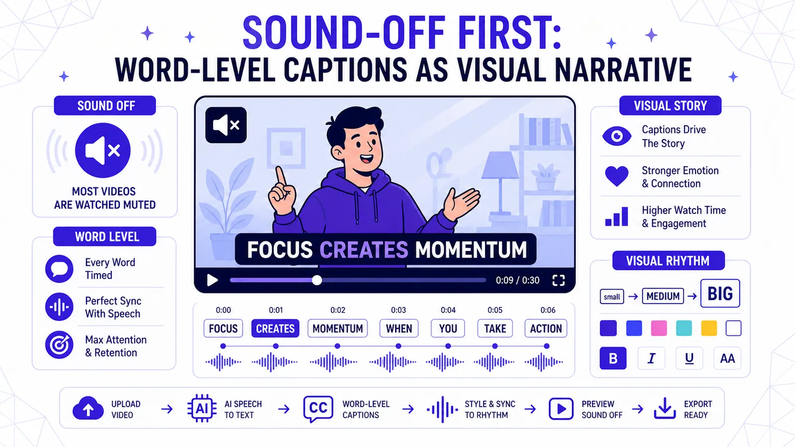 Priorité au mode muet : les sous-titres au mot près comme narration visuelle